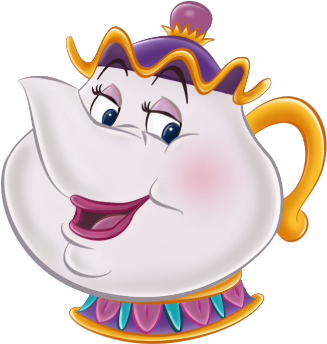 Cartoon Teapot Beauty And The Beast Clipart , Png Download - Cartoon Mrs Potts Beauty And The Beast, Transparent Png PNG with transparent background