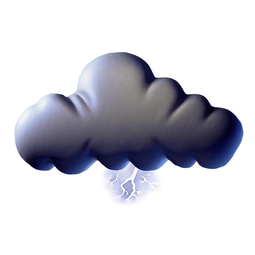 Cartoon Thunder Cloud PNG 05252024 PNG image with a transparent background, free high-resolution download