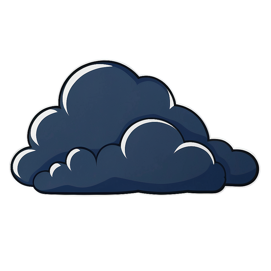 Cartoon Thunder Cloud PNG lrx11 PNG image with a transparent background, free high-resolution download