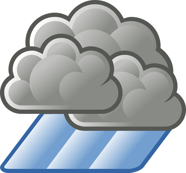 Heavy Rain, La Lluvia, Niebla, Nublado, Lluvias, Gotas - Weather Symbols Thunderstorm, HD Png Download PNG image with a transparent background, free high-resolution download