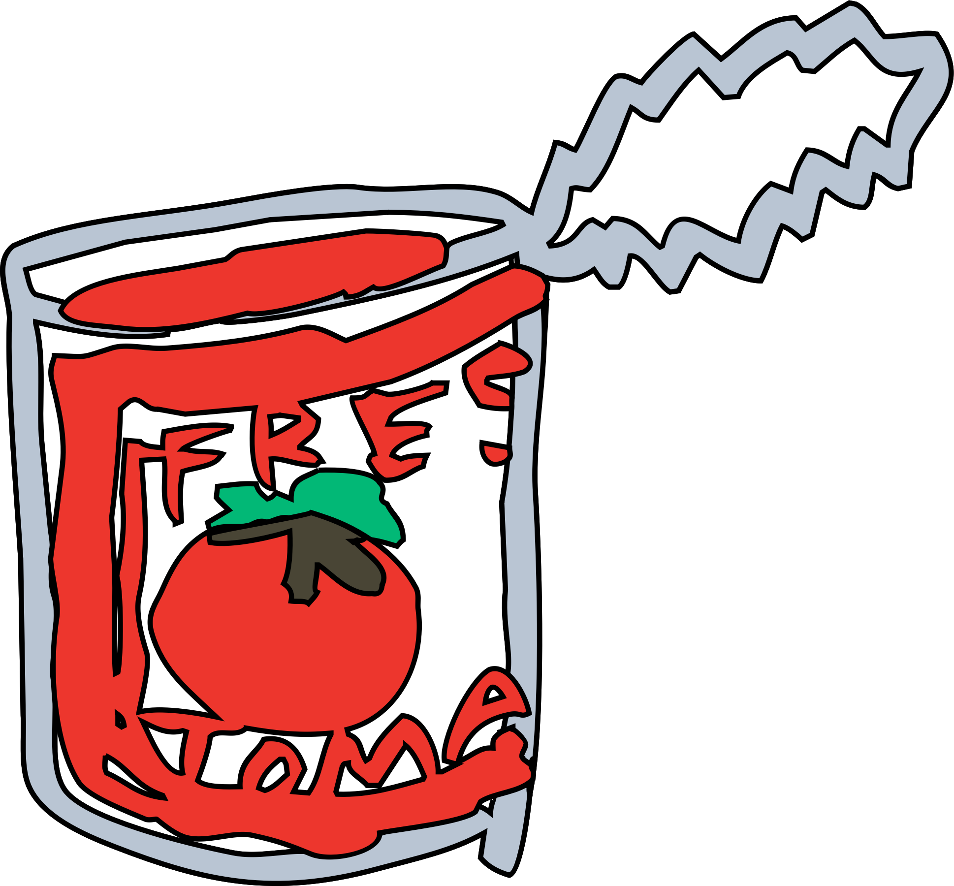 Can Big Image Png - Can Of Tomato Cartoon, Transparent Png PNG image with a transparent background, free high-resolution download