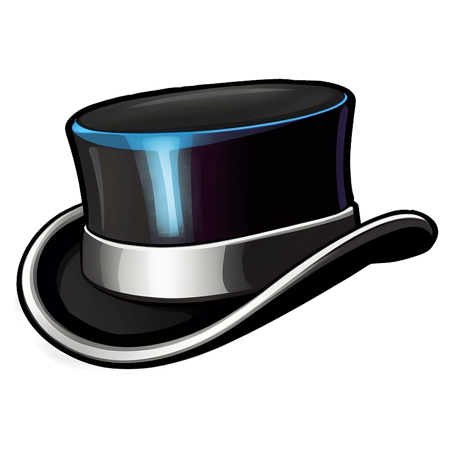 Cartoon Top Hat Clipart PNG 05042024 PNG with transparent background