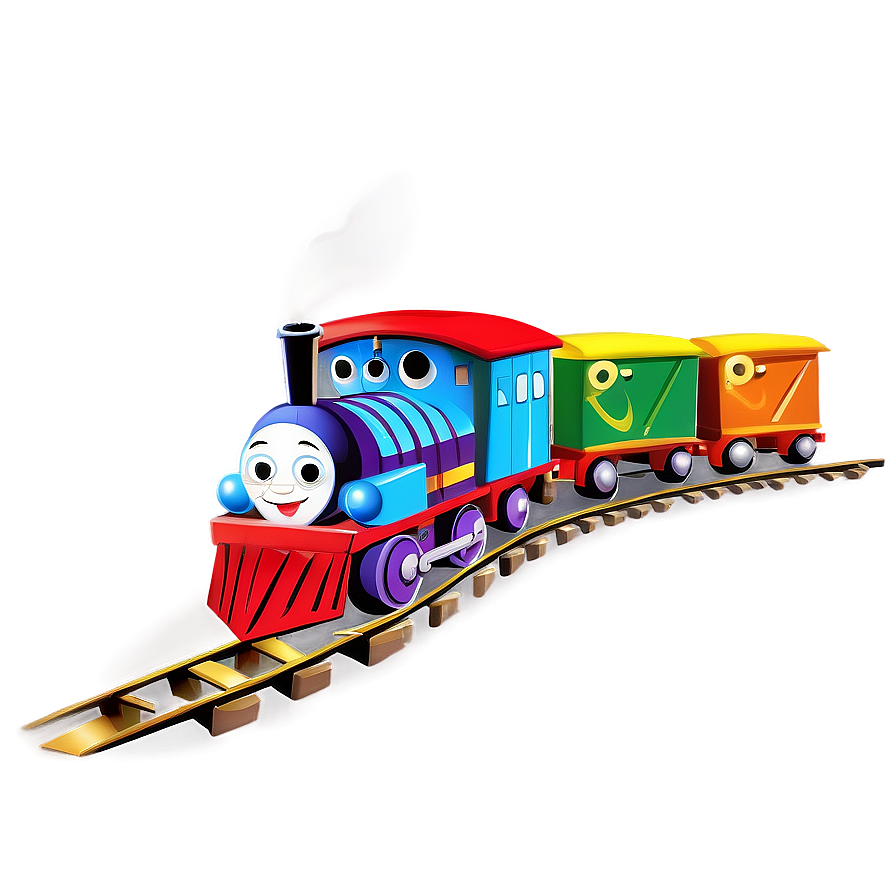 Cartoon Train Character Png Doy