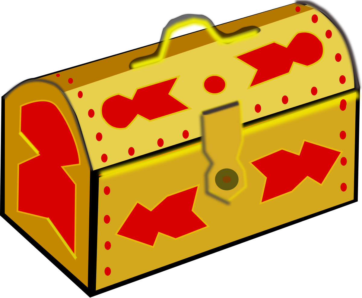 Treasure-chest Svg Clip Arts - Treasure Chest Clip Art, HD Png Download PNG with transparent background