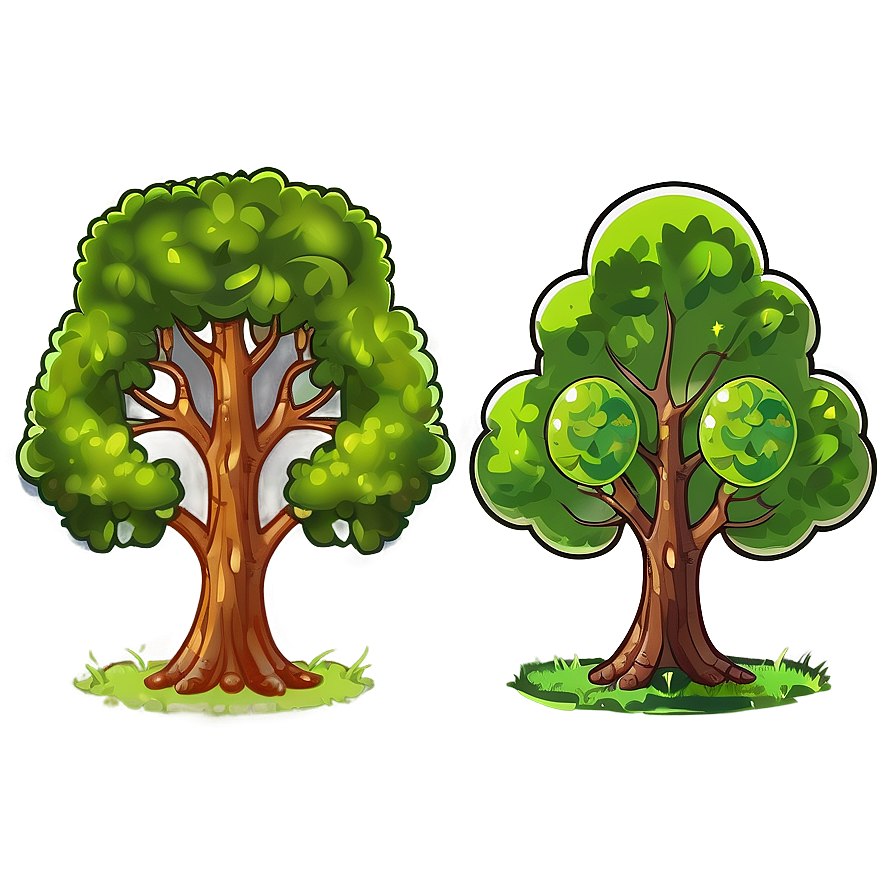 Cartoon Tree Elevation Png 28