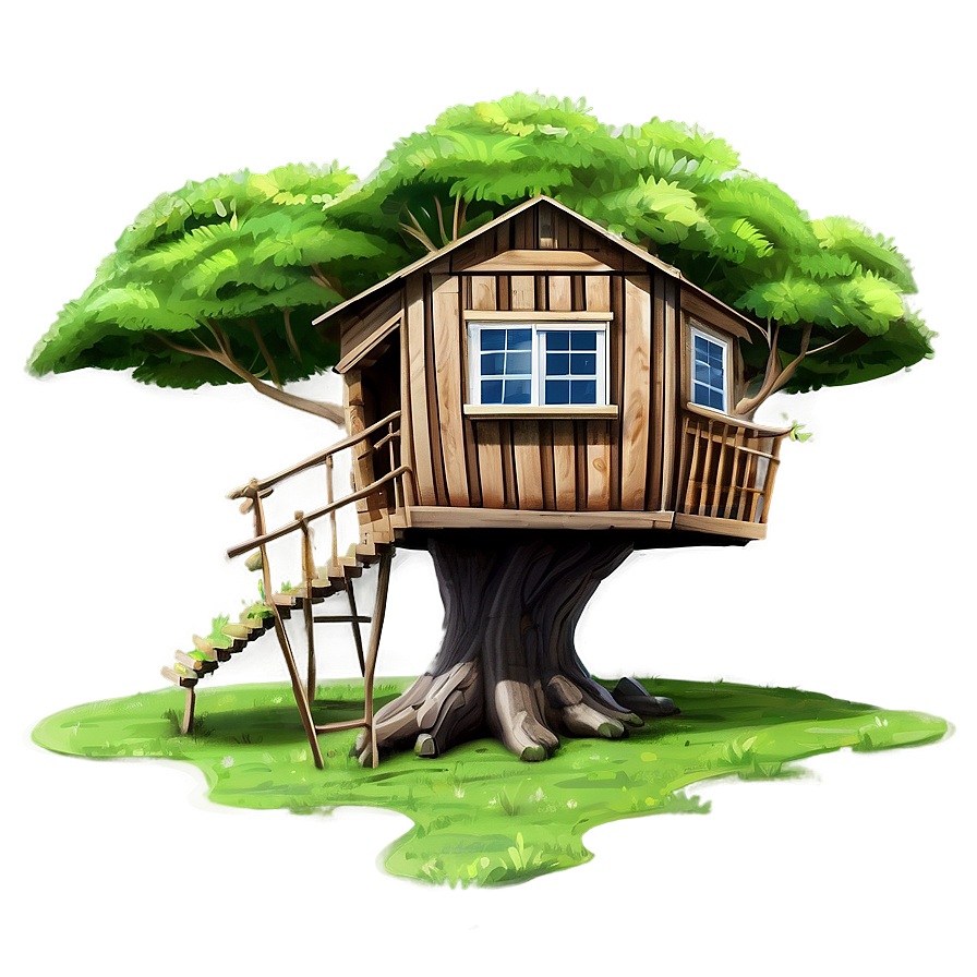 Cartoon Tree House Png 11