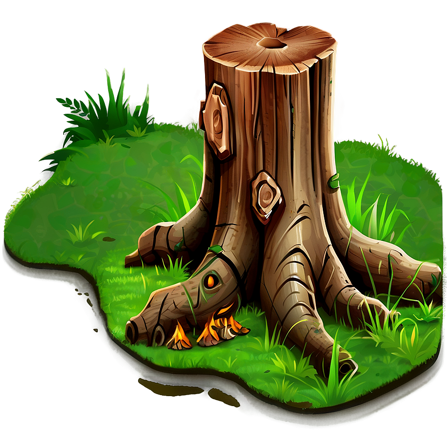 Cartoon Tree Stump Png Boy51