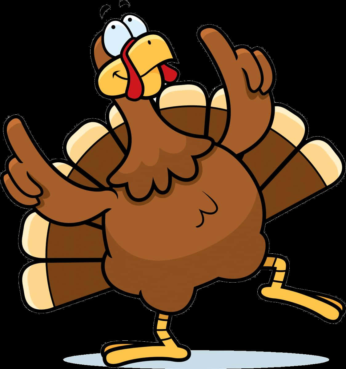 Cartoon Turkey Dancing