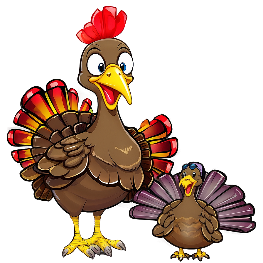 Cartoon Turkey Family Png Vje74