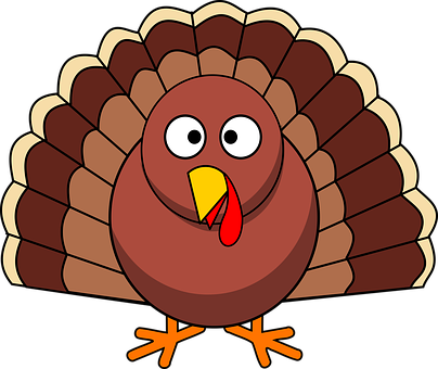 Cartoon Turkey Illustration PNG with transparent background