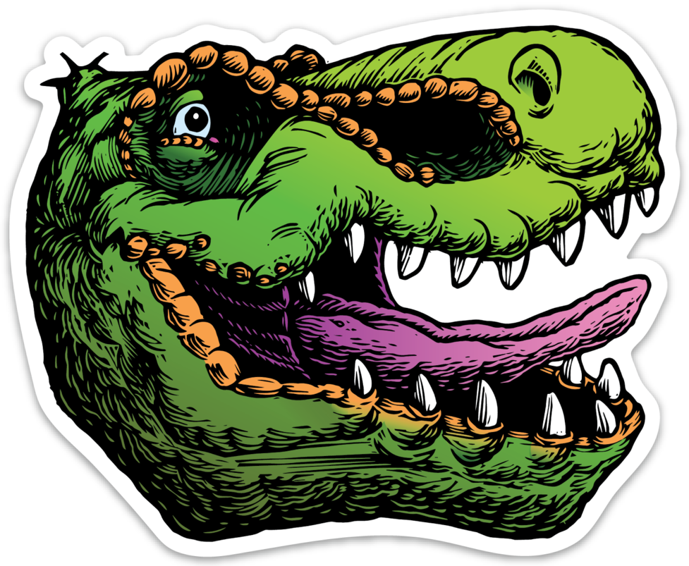 Cartoon Tyrannosaurus Rex Head