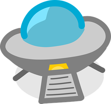 Cartoon U F O Graphic PNG with transparent background