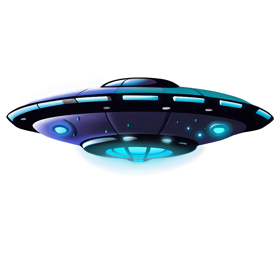 Cartoon UFO PNG ohr PNG with transparent background
