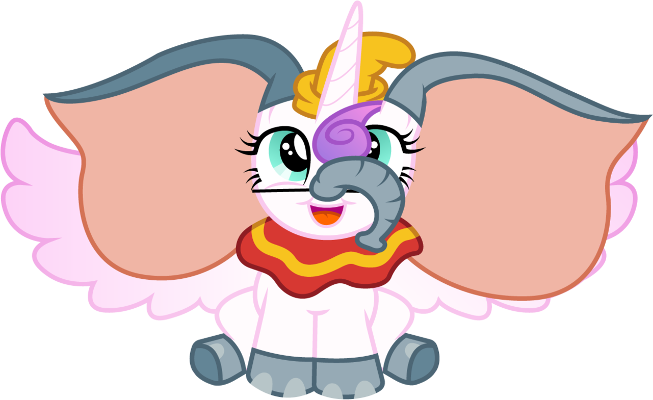 Stuck Clip Dumbo - Dumbo My Little Pony, HD Png Download PNG with transparent background
