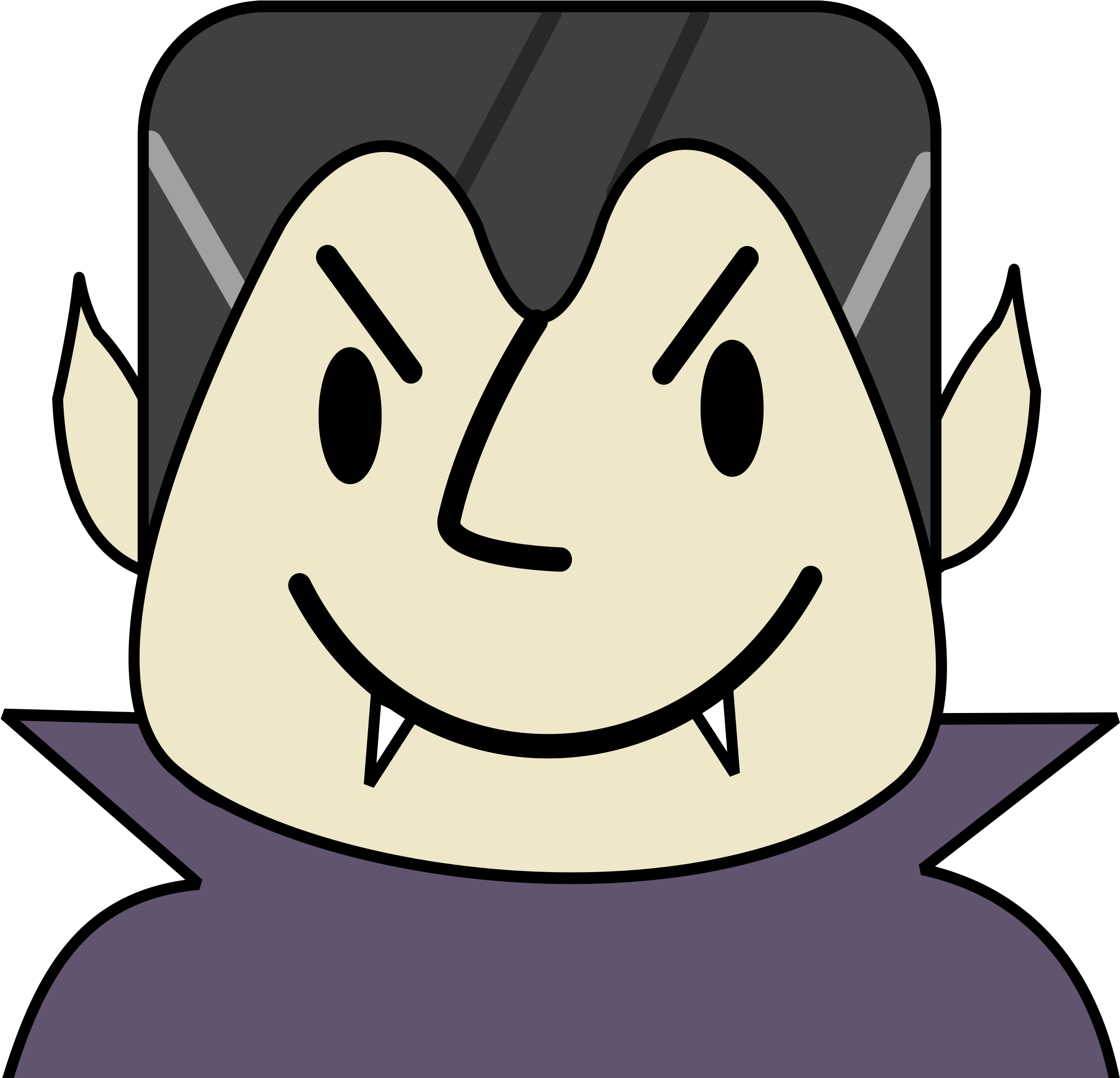 Cartoon Vampire Smiling