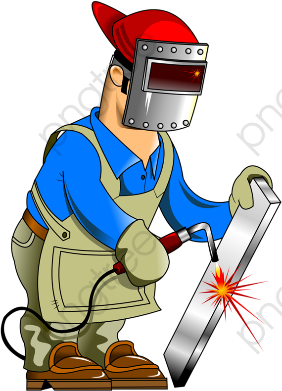 Cartoon Welderat Work.png PNG with transparent background