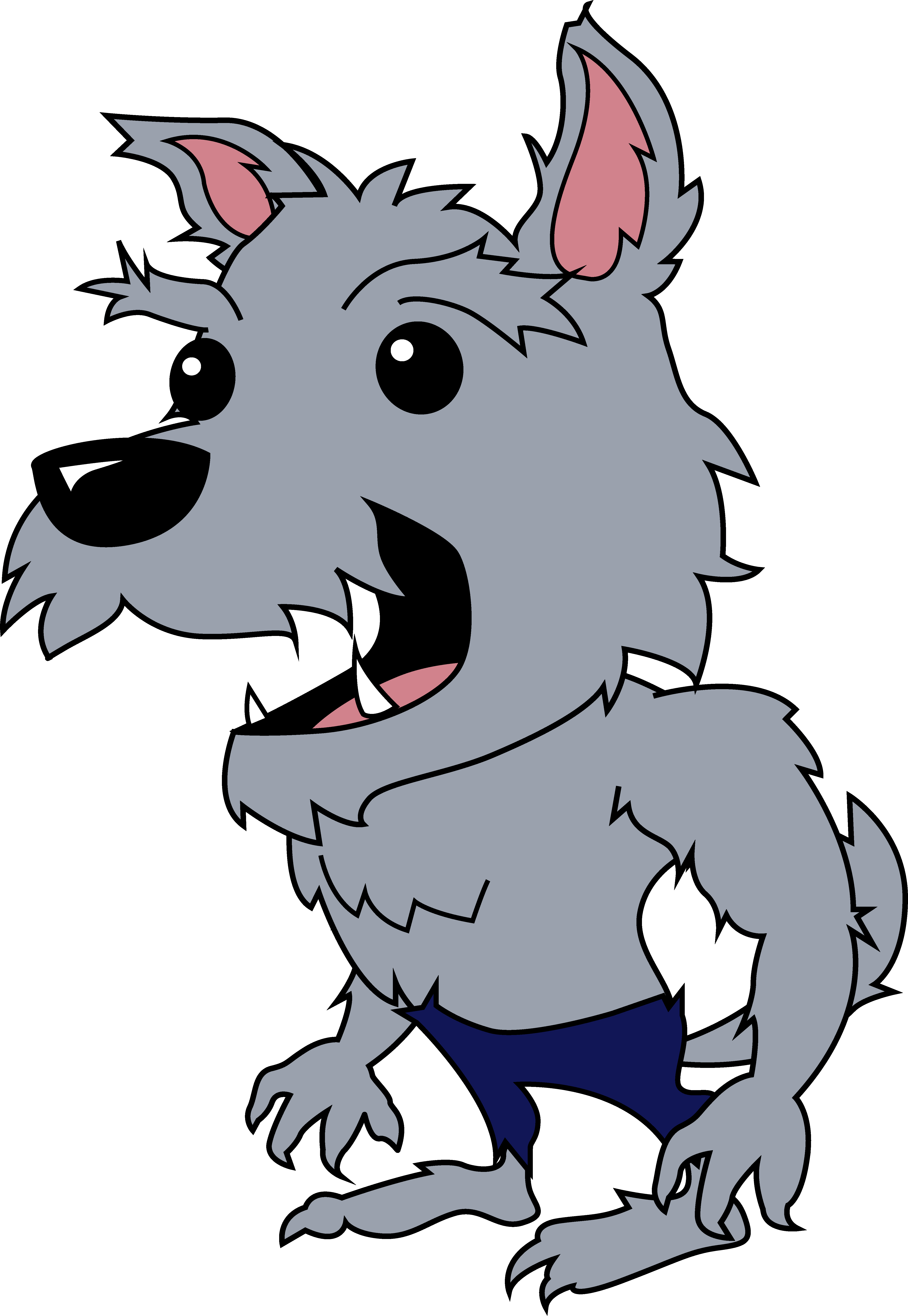 Panda Free Images Halloweenwerewolfclipart - Werewolf Clipart Gif, HD Png Download PNG with transparent background