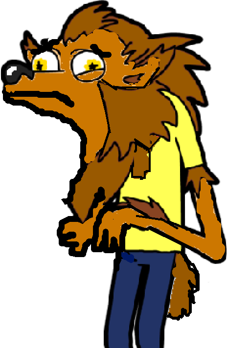 Cartoon Werewolf Standing