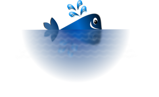Cartoon Whale Underwater Scene PNG with transparent background