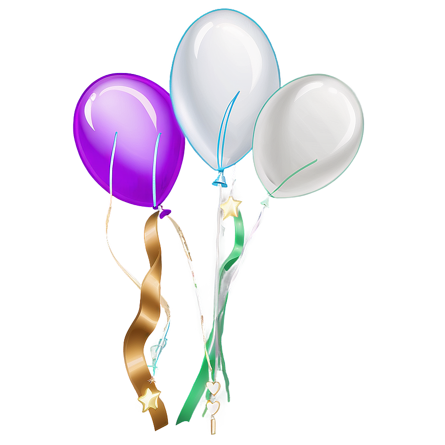 Cartoon White Balloons Png Hts