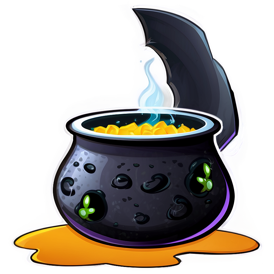 Cartoon Witch Cauldron Png 49