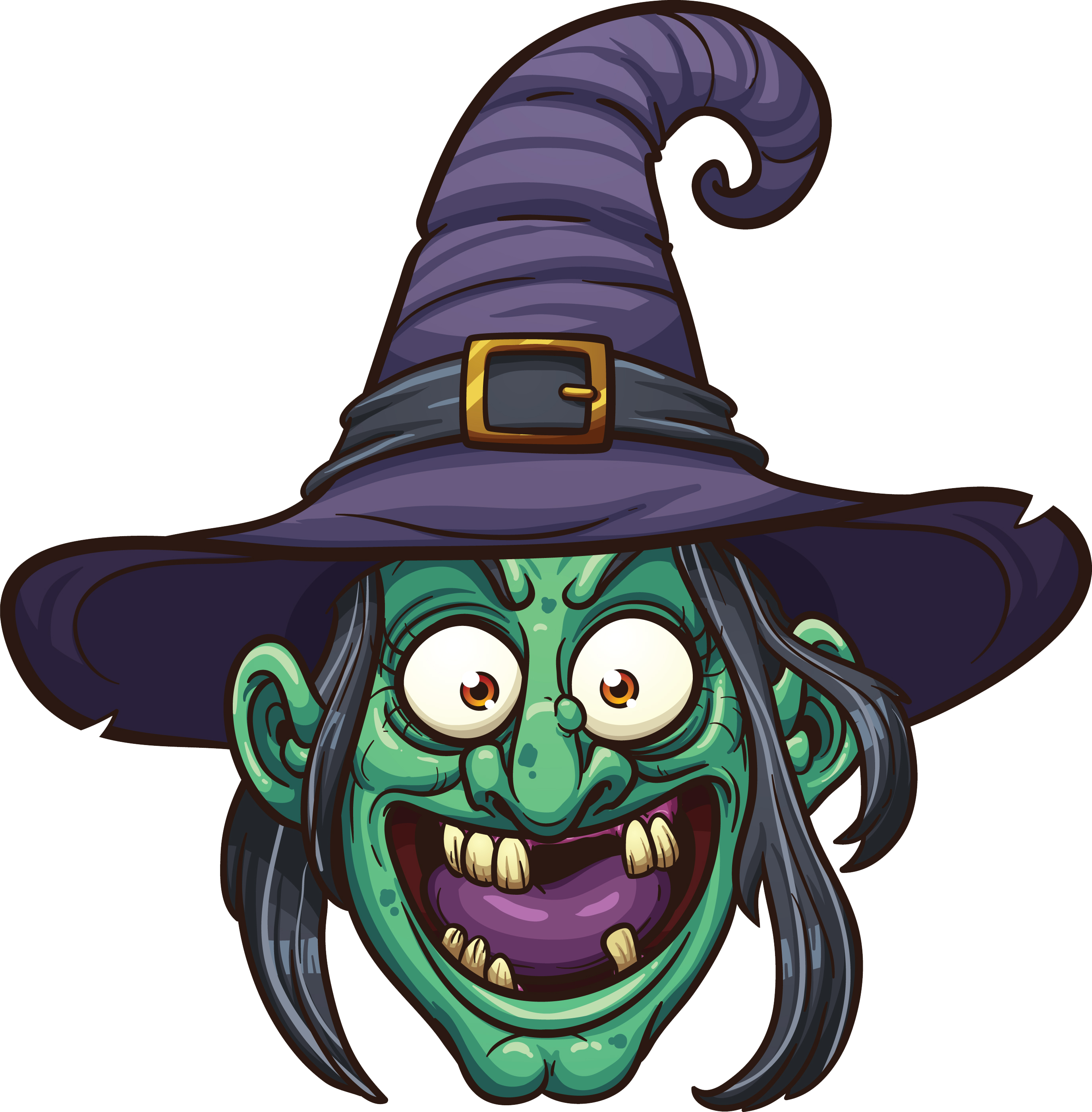 Cartoon Witch Portrait