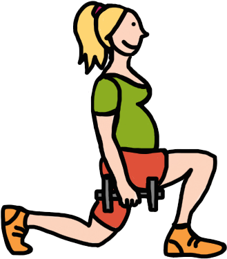 Exercise - Exercise In Pregnancy Cartoon PNG with transparent background