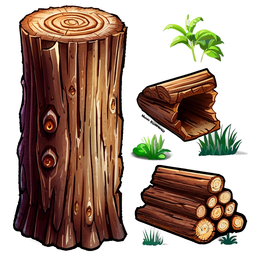 Cartoon Wood Log Png 06292024