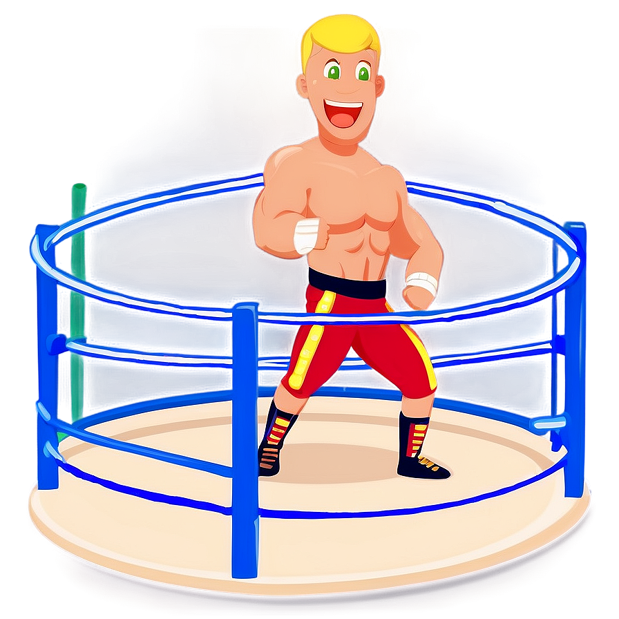 Cartoon Wrestling Ring Illustration Png Ria64