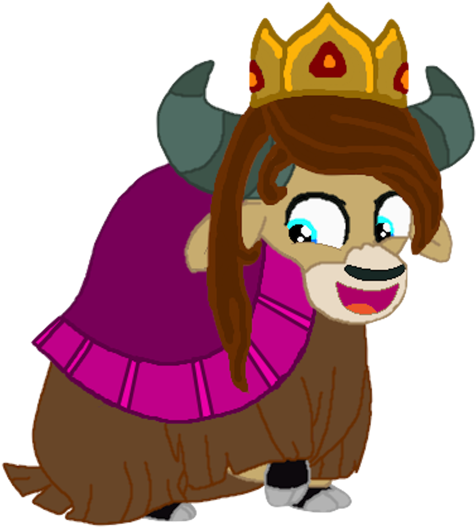 Cartoon_ Yak_ Princess_ Character