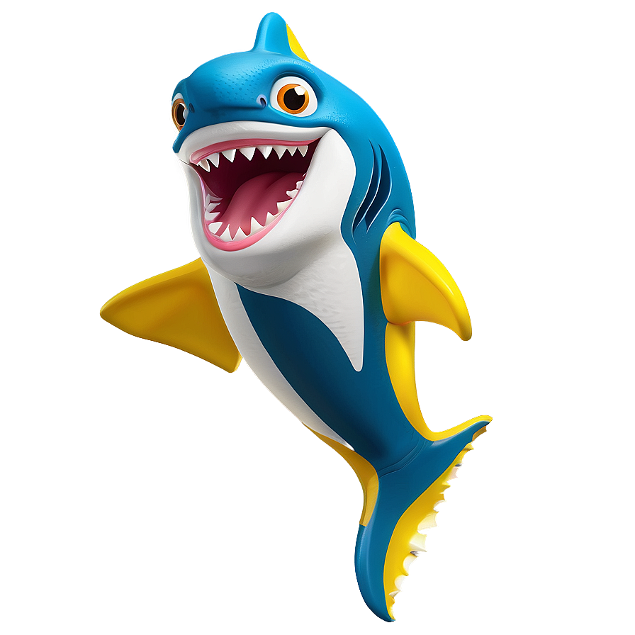 Cartoon Yellow Baby Shark Png 13