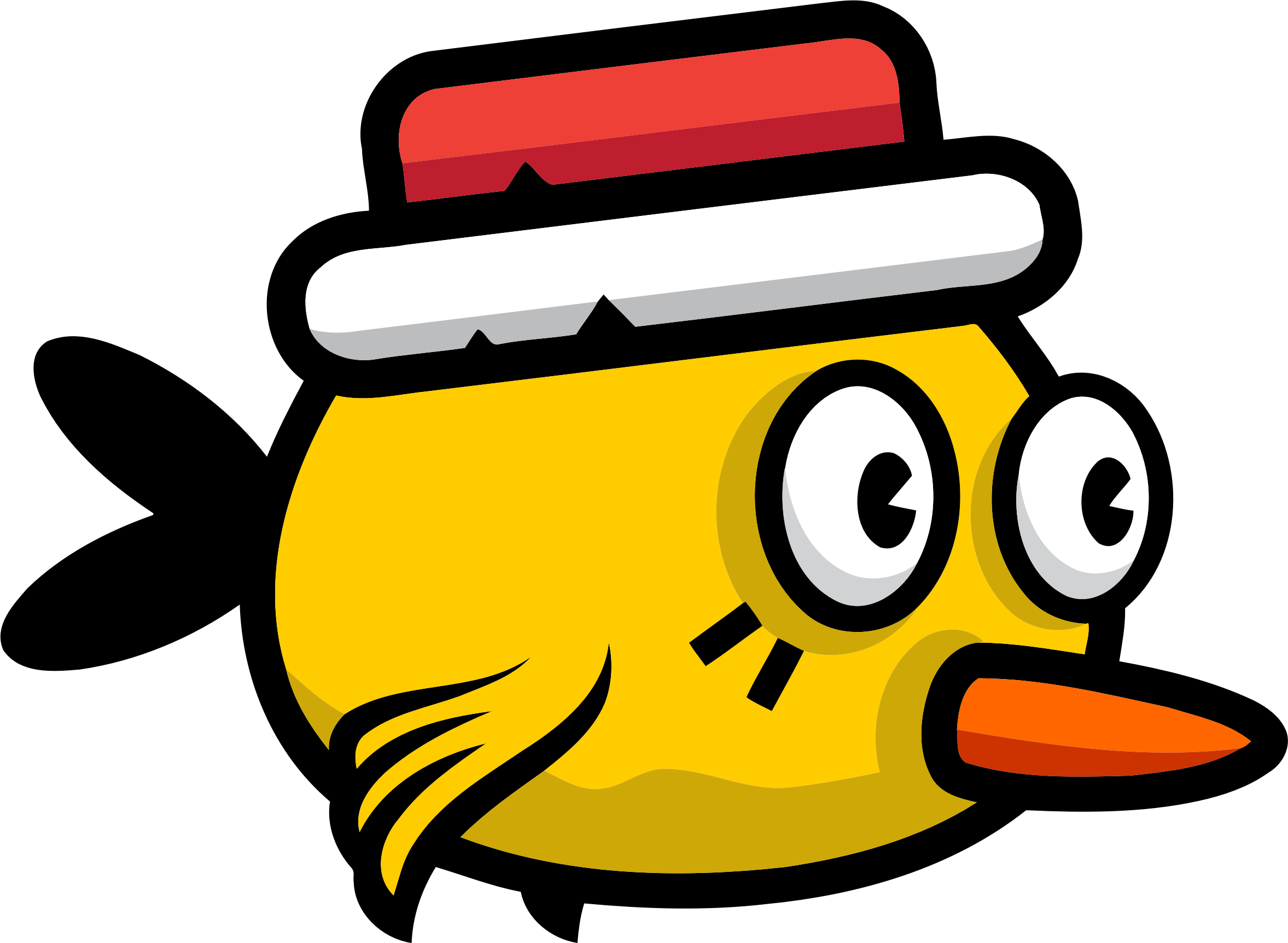 Cartoon Yellow Birdwith Hat