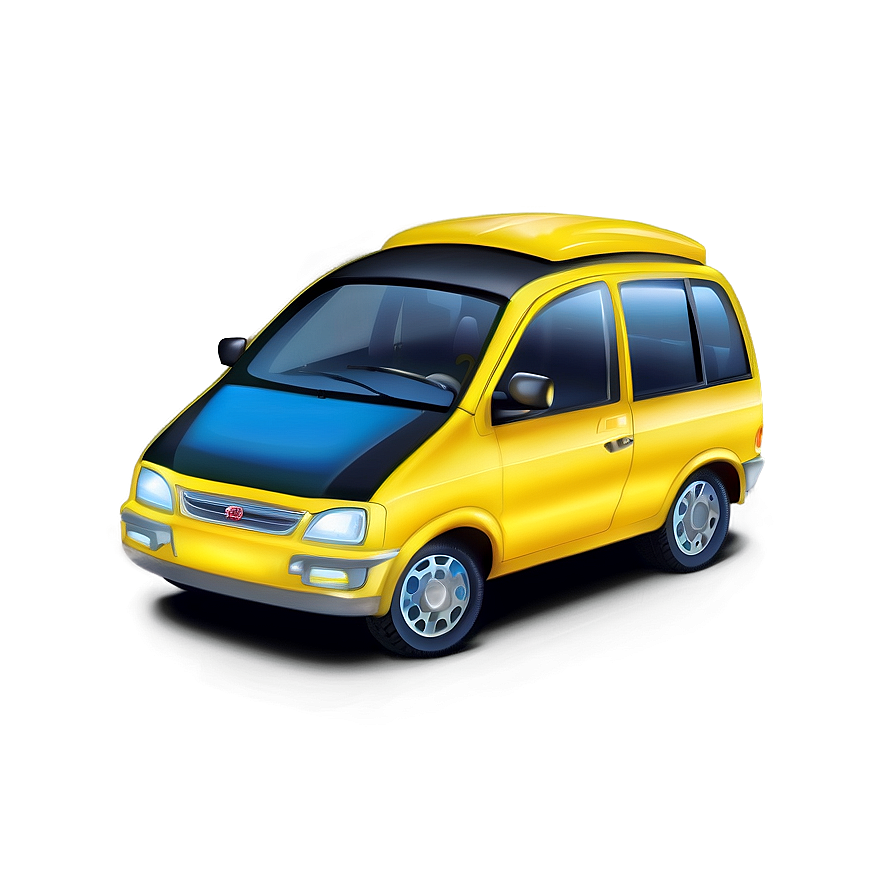 Cartoon Yellow Car Png 06292024