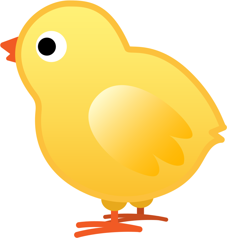 Cartoon Yellow Chick Illustration