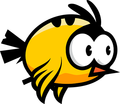 Cartoon Yellow Fish Character