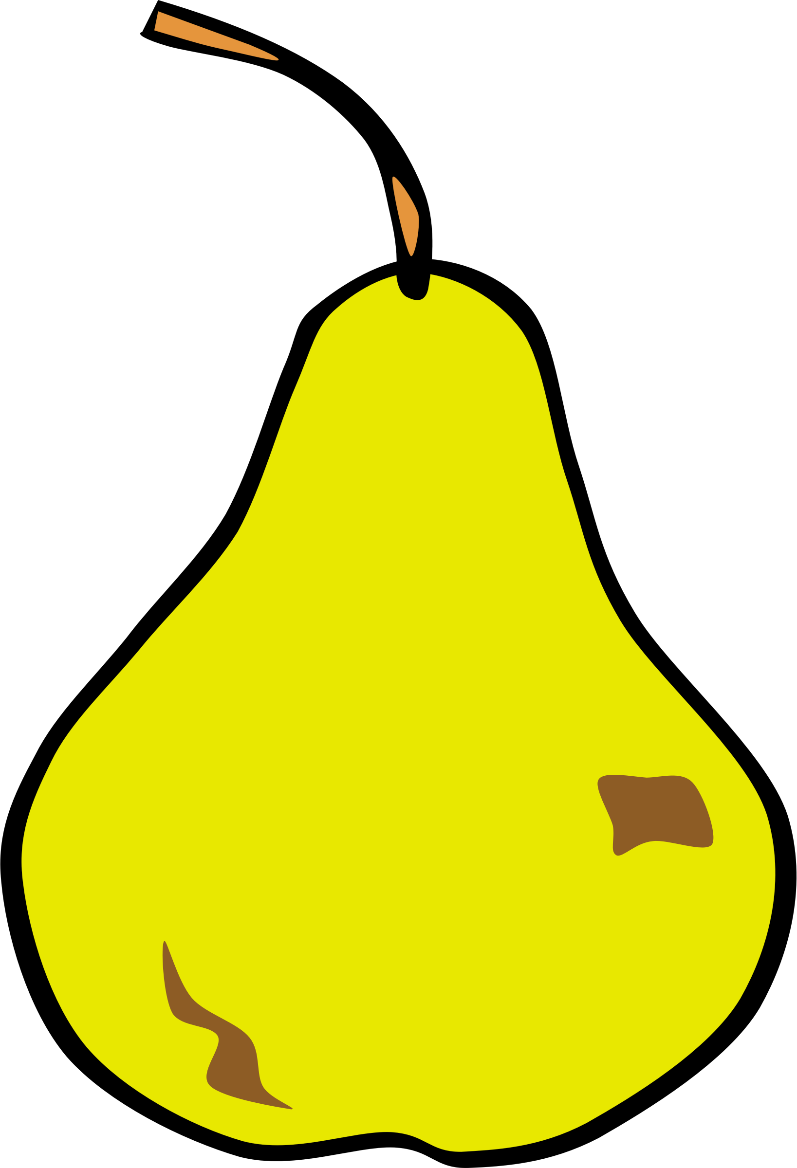 Simple Fruit Pear Clip Arts - Pear Clip Art, HD Png Download PNG with transparent background