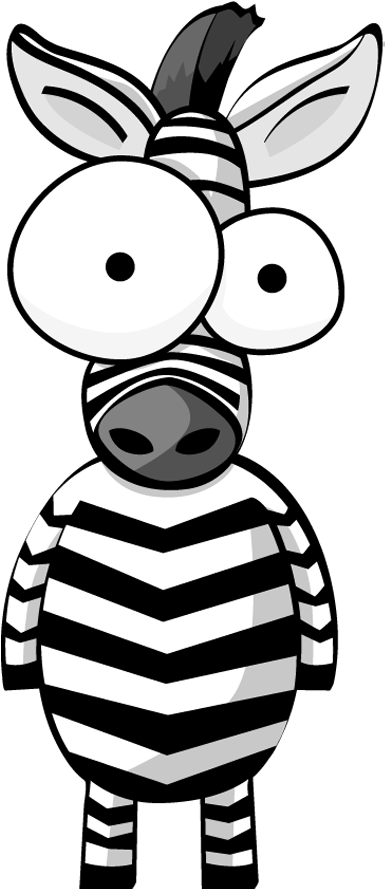 Cartoon Zebra Character