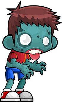 Cartoon Zombie Boy Illustration