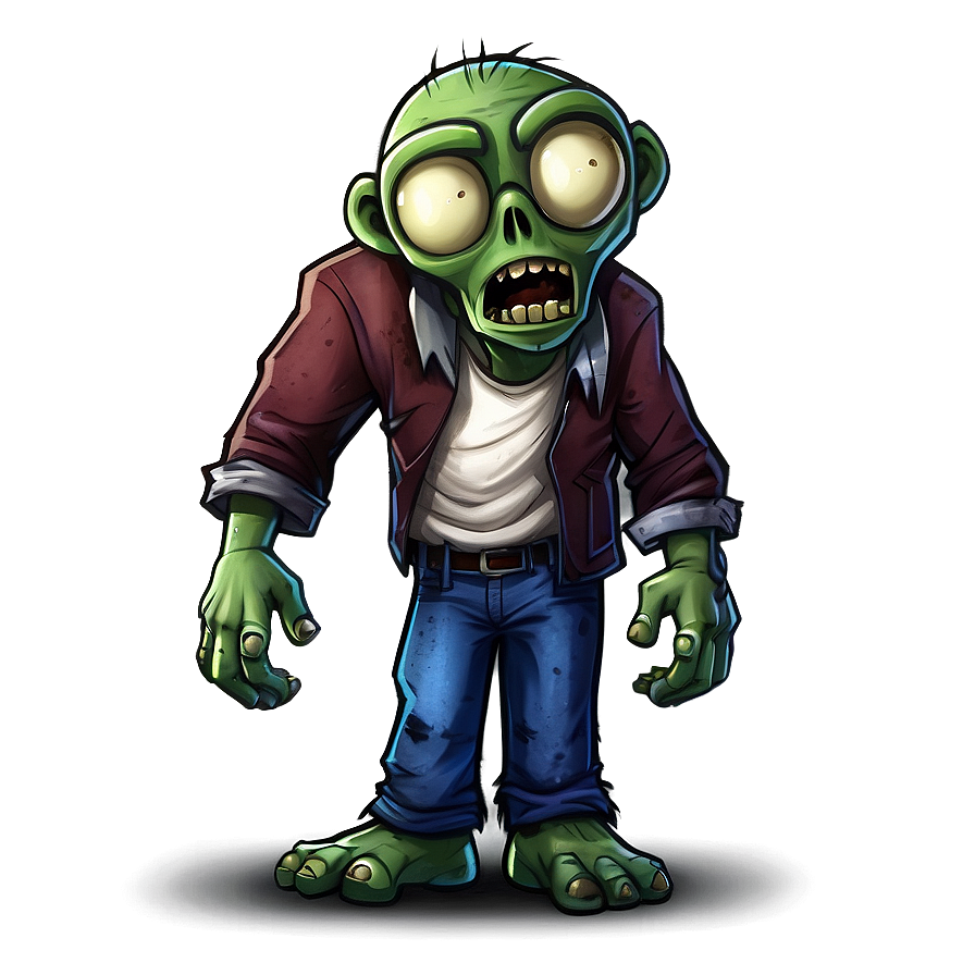 Cartoon Zombie Character PNG 05032024 PNG with transparent background