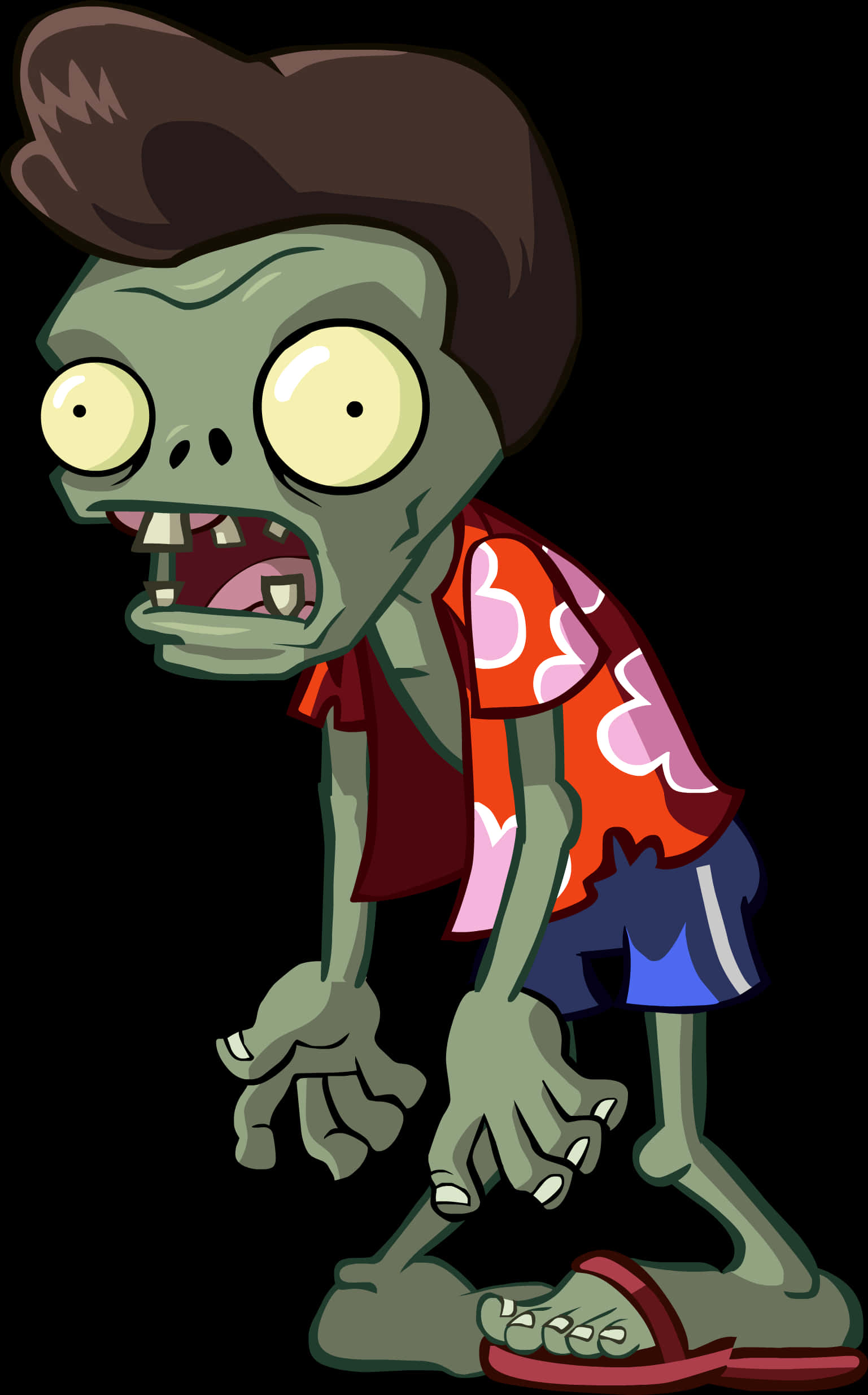 Cartoon Zombie Png Pic - Plants Vs Zombies Vector, Transparent Png PNG with transparent background