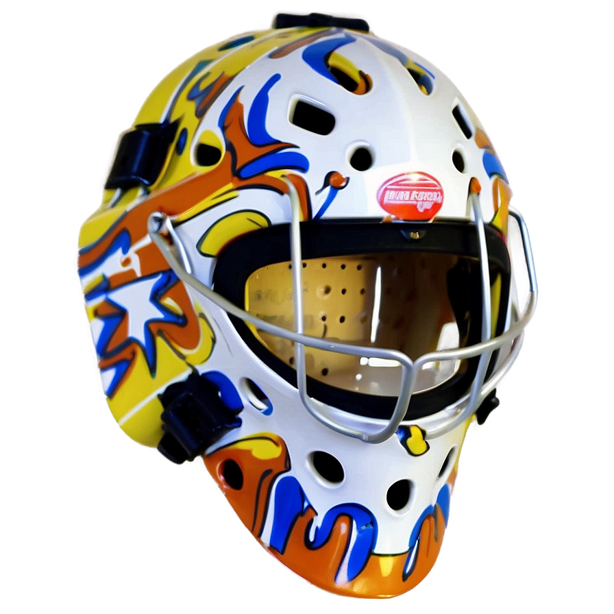 Cartoonish Hockey Goalie Mask Png Ape4