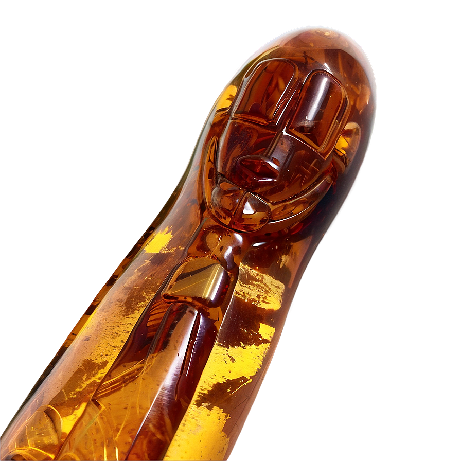 Carved Amber Figurine Png Gkk6