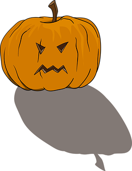 Carved Halloween Pumpkin Vector