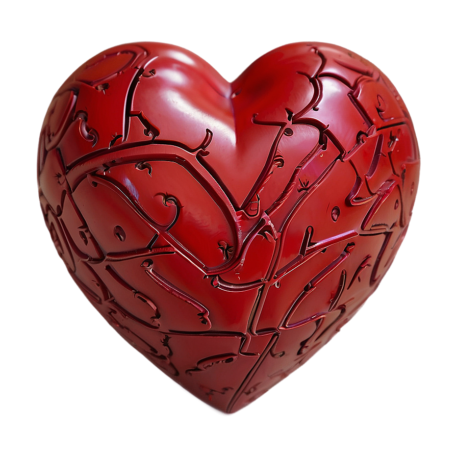 Carved Red Heart Png 28