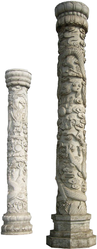 Carved Stone Columns Architecture