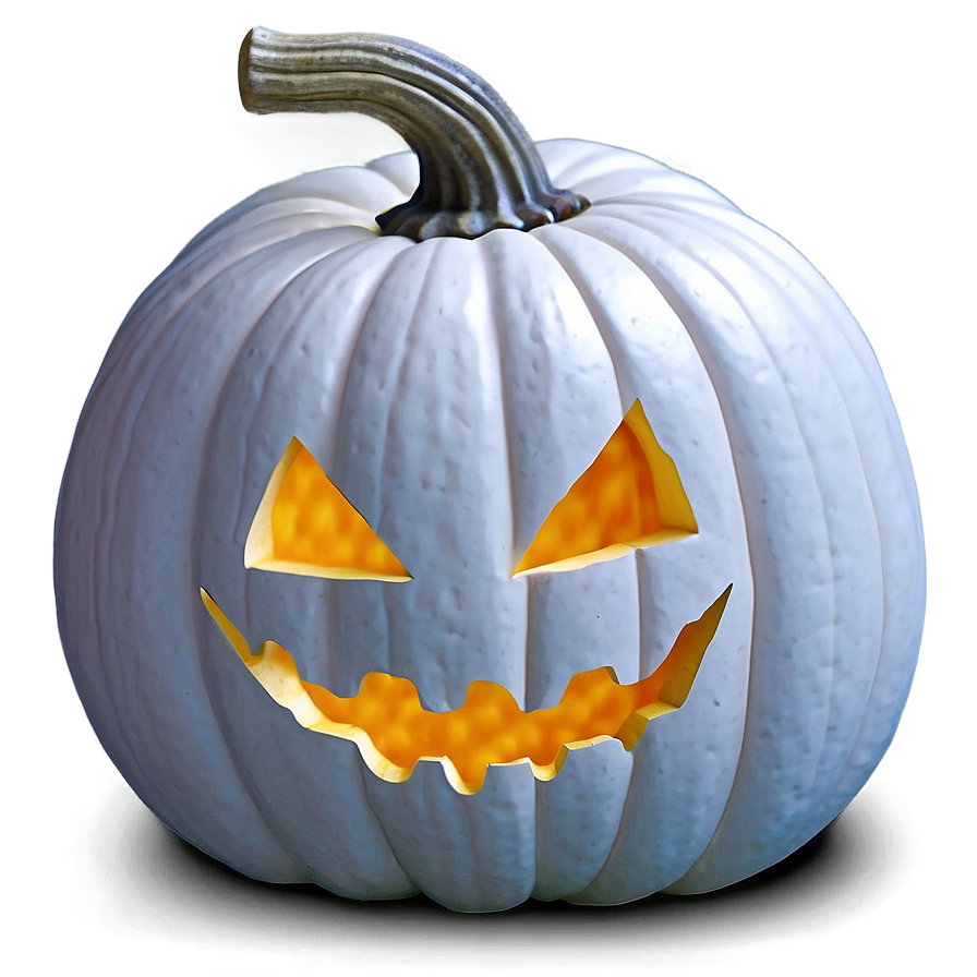 Carved White Pumpkin PNG oql PNG image with a transparent background, free high-resolution download