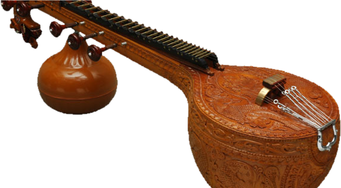 Carved Wood Sitar Instrument