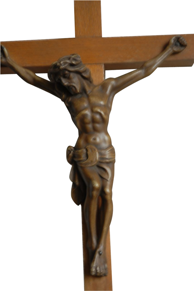 Carved Wooden Crucifix