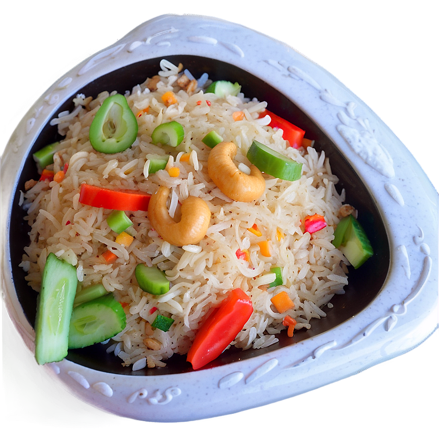 Cashew Fried Rice Png Frt