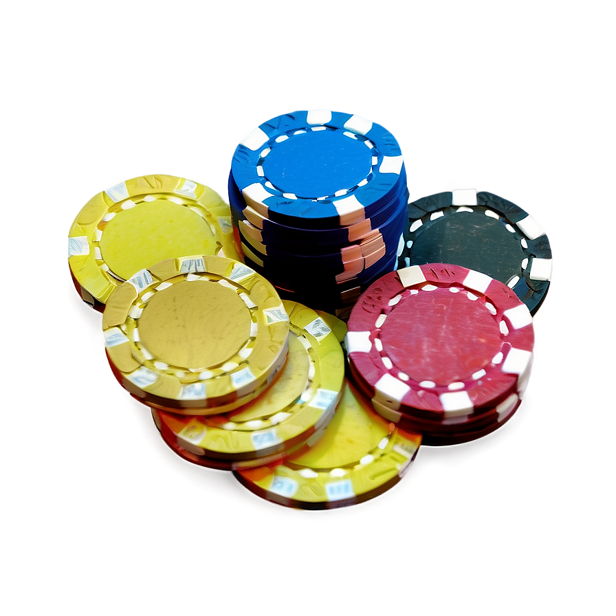 Casino Chips Pile Png 06212024